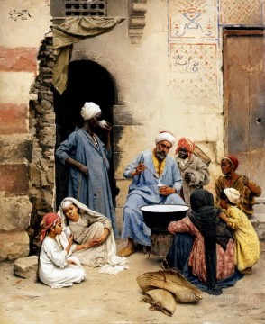アラブ Painting - サーレブ ベンダー カイロ ルートヴィヒ ドイチュ オリエンタリズム アラベール